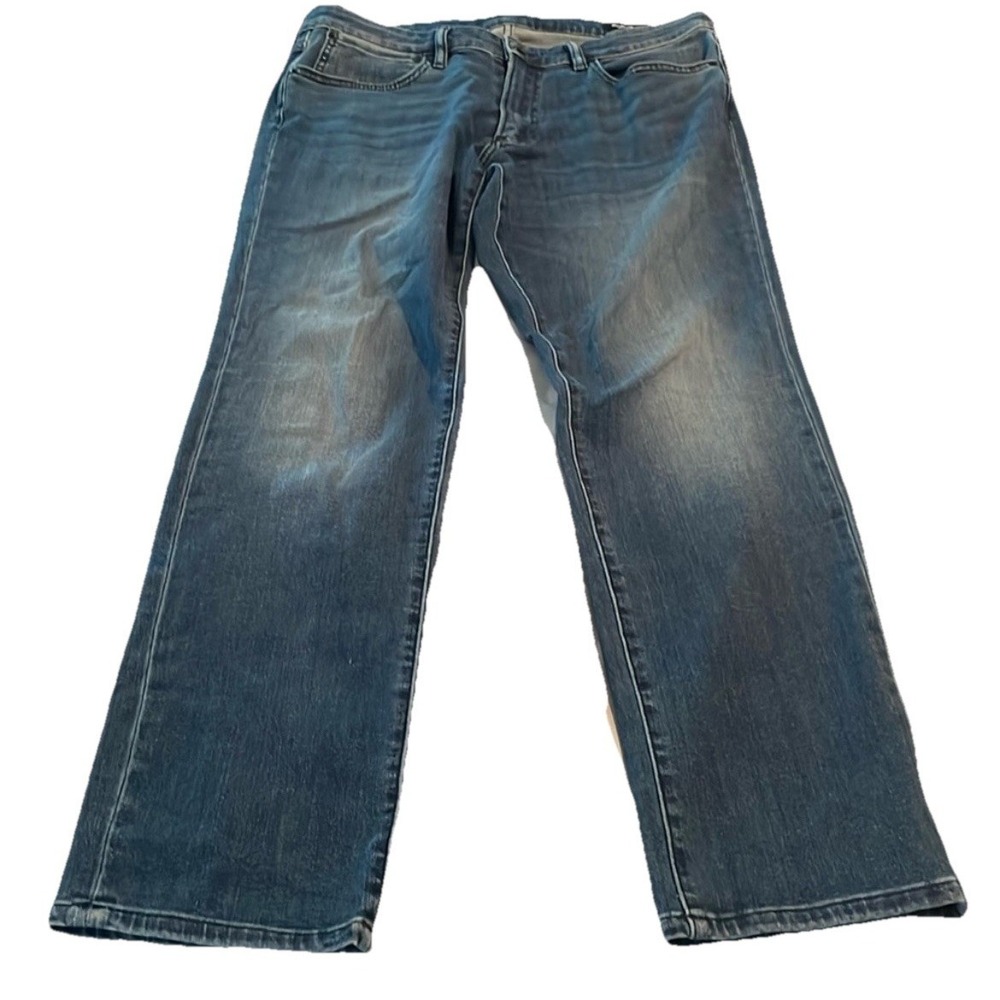 Bonobos Jeans Mens 35x32 Blue Slim Fit Medium Wash Faded Stretch Denim